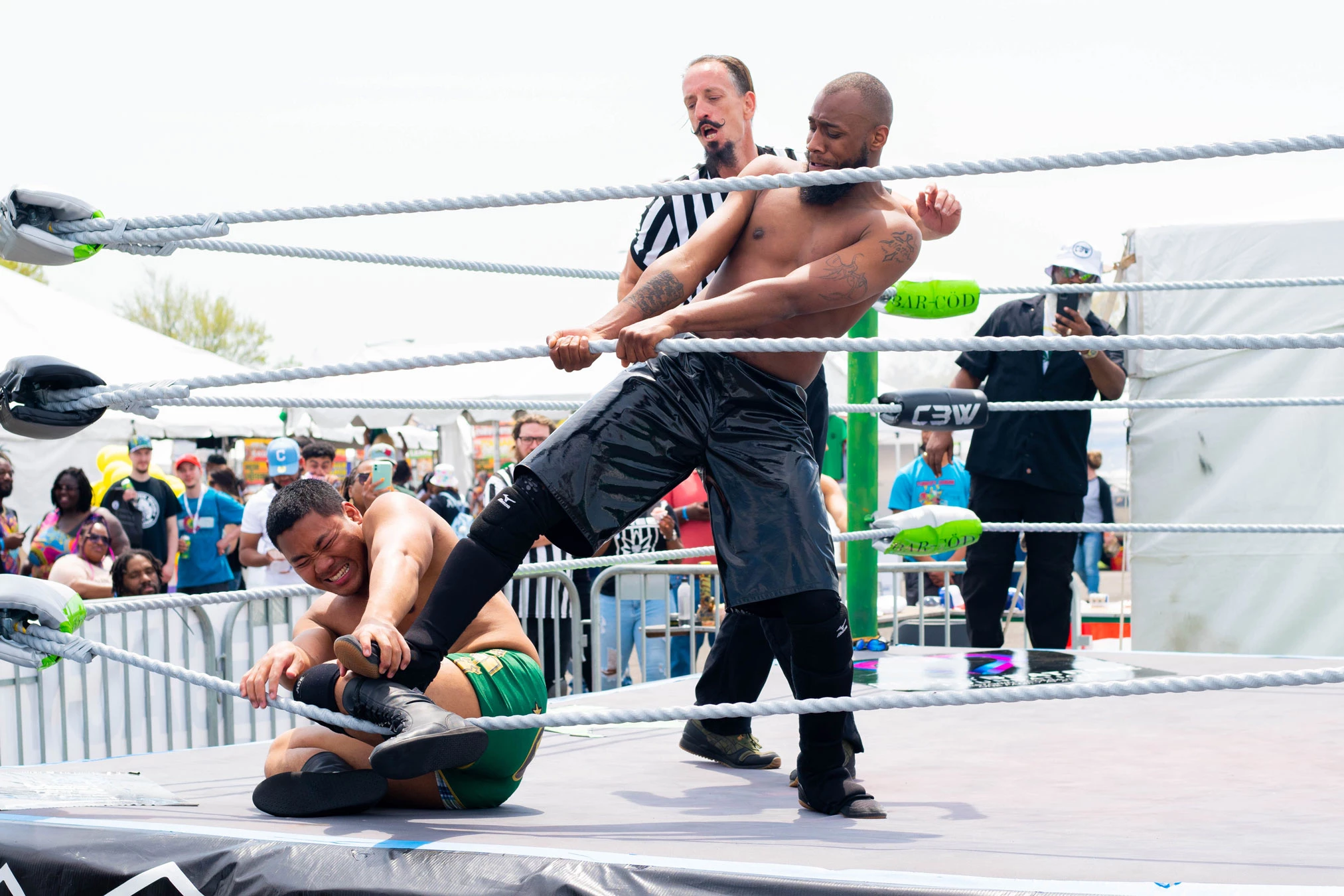 wrestling event at national cannabis festival