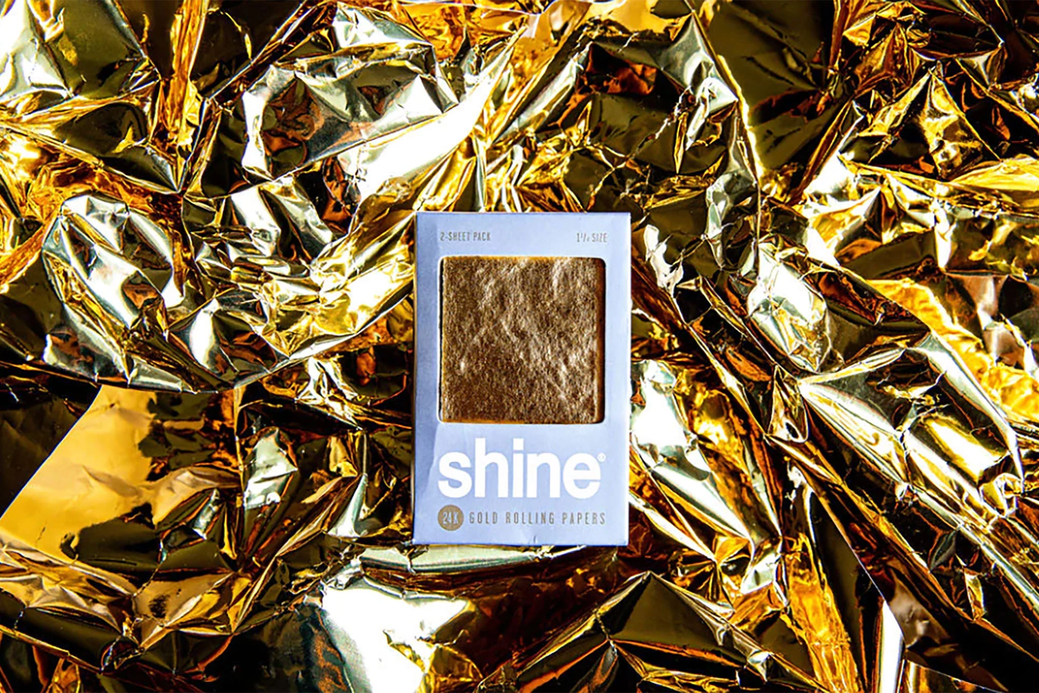 shine 24k gold rolling paper