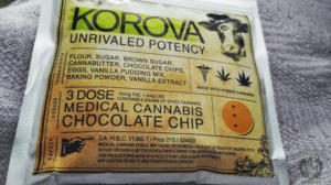 Korova Chocolate Chip Cookie packaging