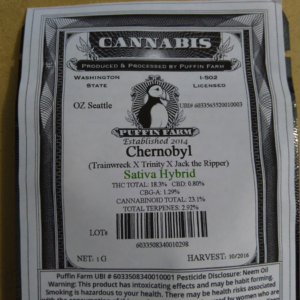 Chernobyl cannabis puffin farms