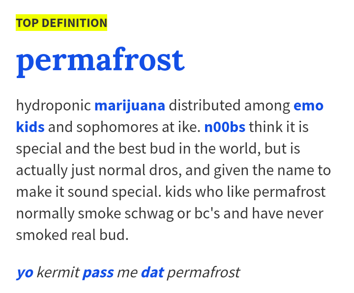 permafrost top definition