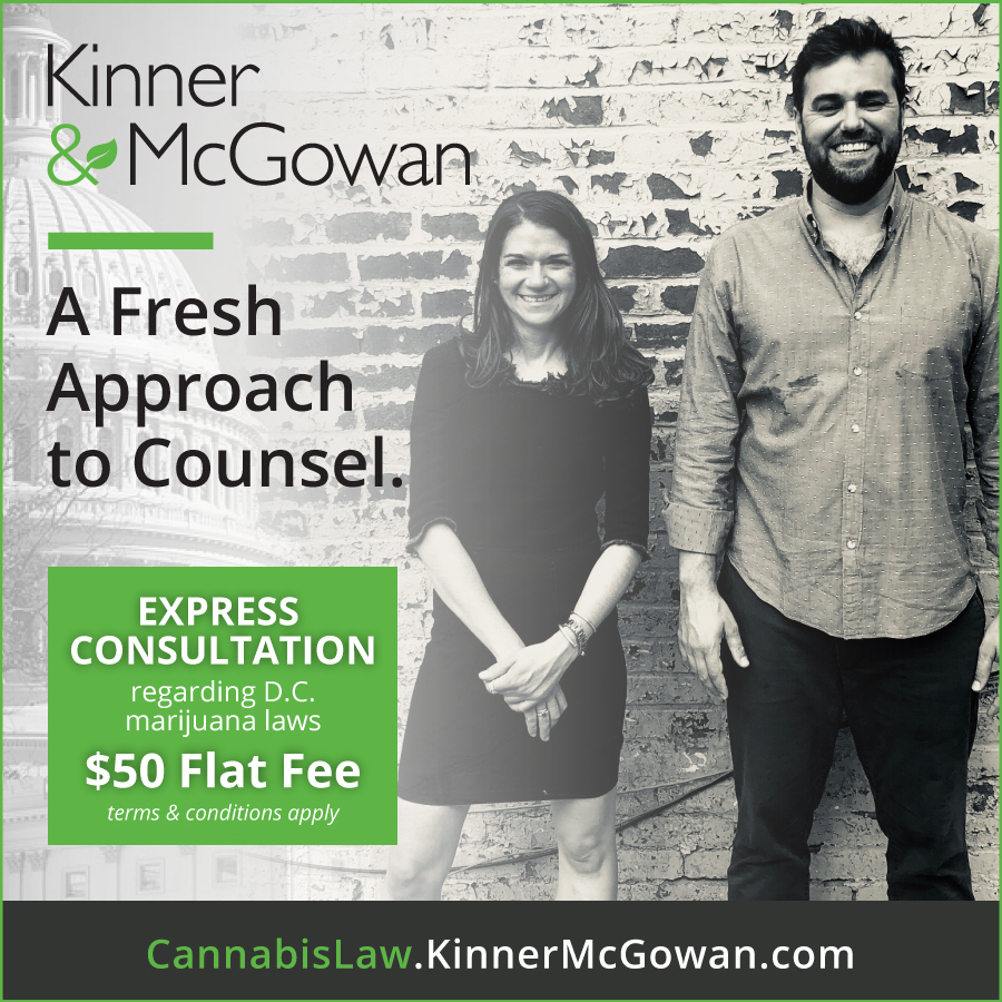 Kinner and McGowan image advertising weed lawyers