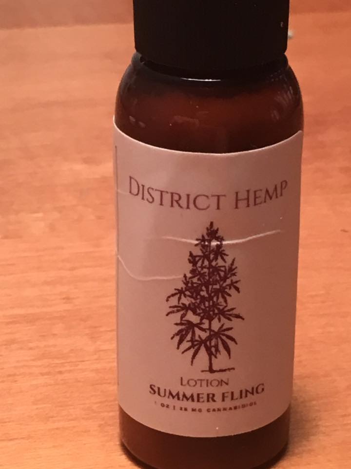 district hemp summer fling lotion