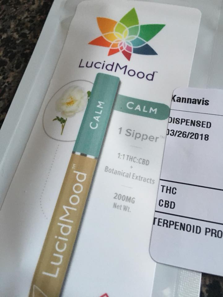 lucidmood calm vape packaging