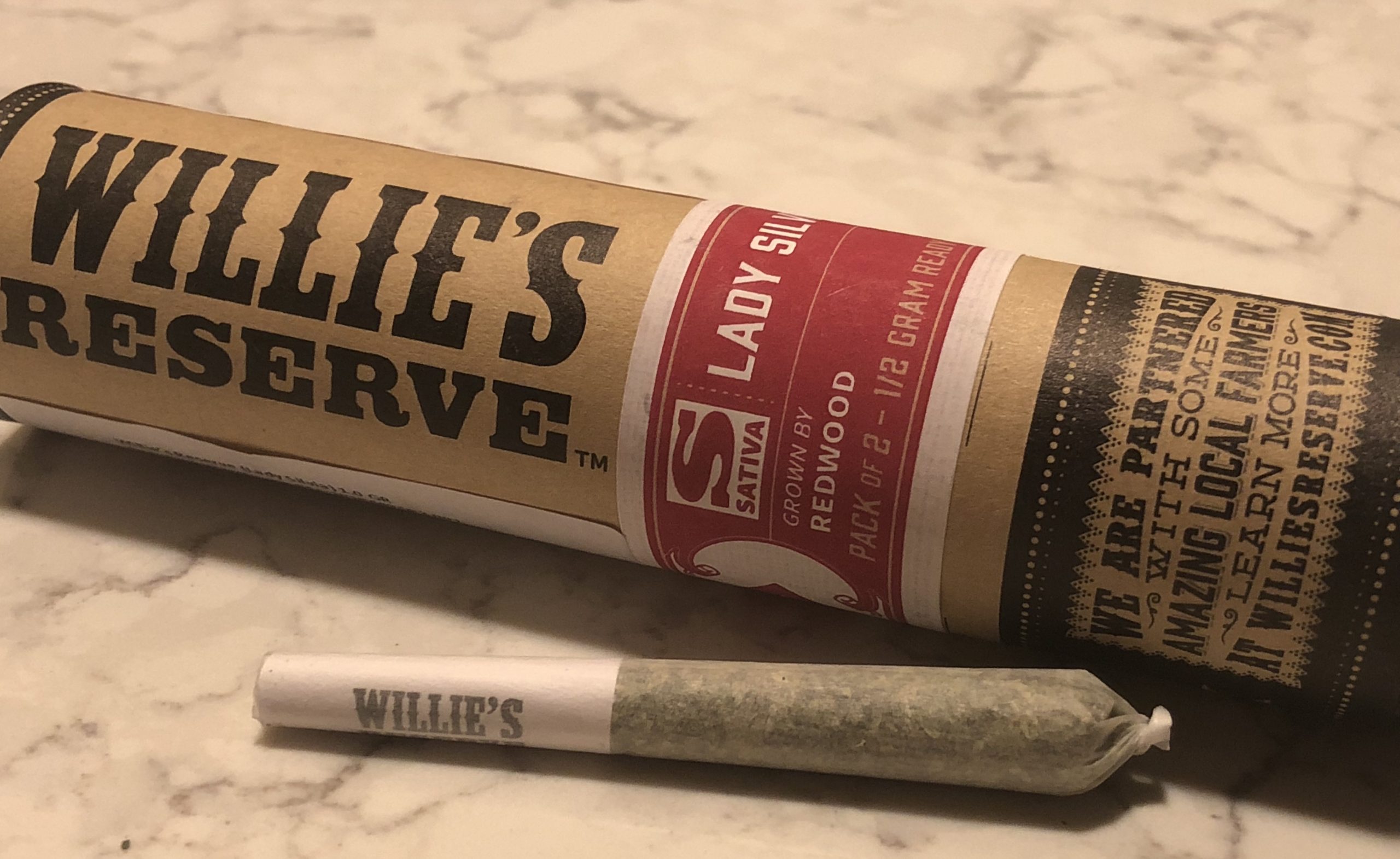 willie's reserve packaging cannabis 