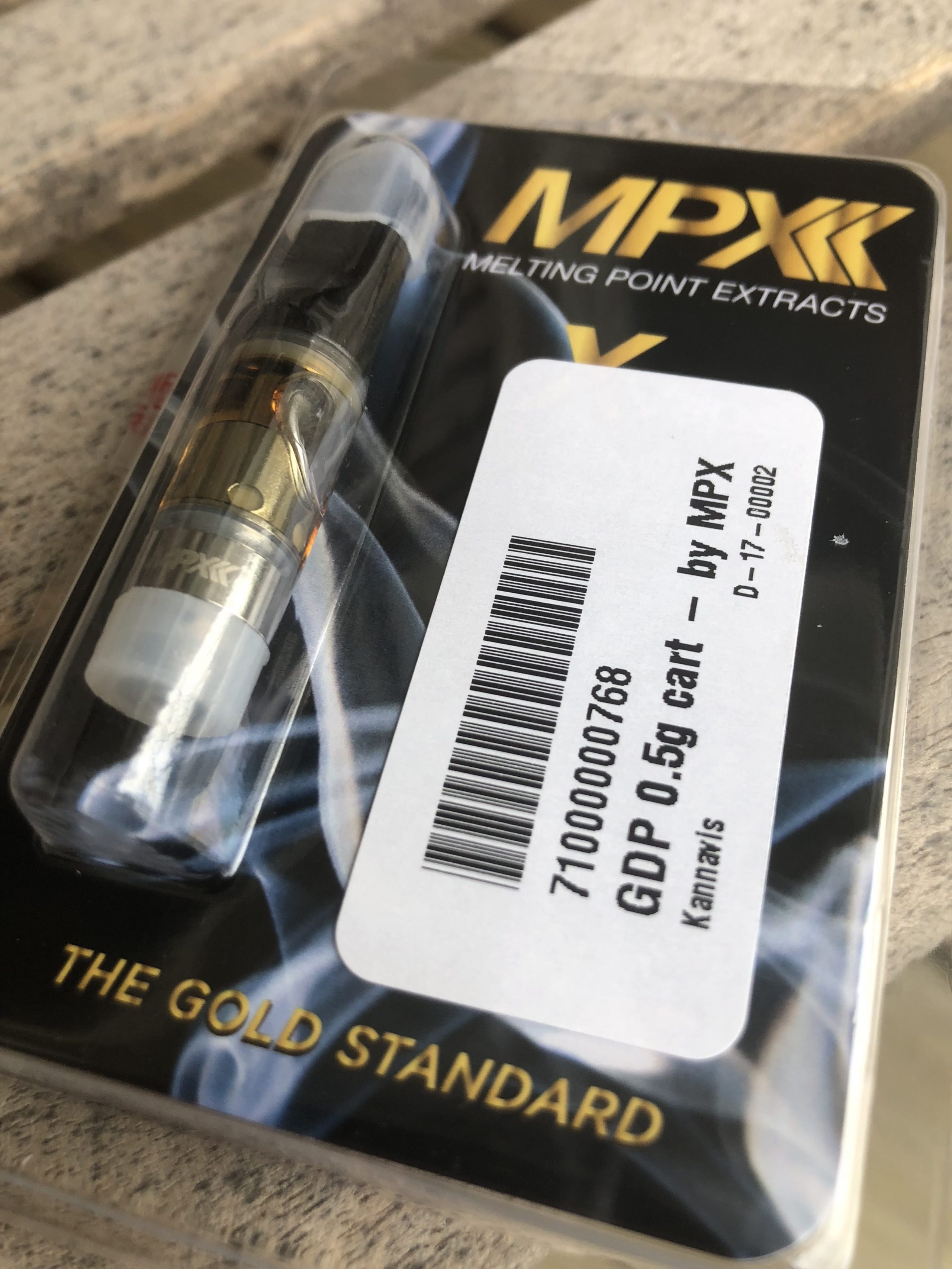 mpx Grandaddy Purp Vape packaging