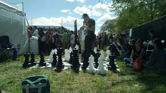 DC National Cannabis Festival big chess pieces