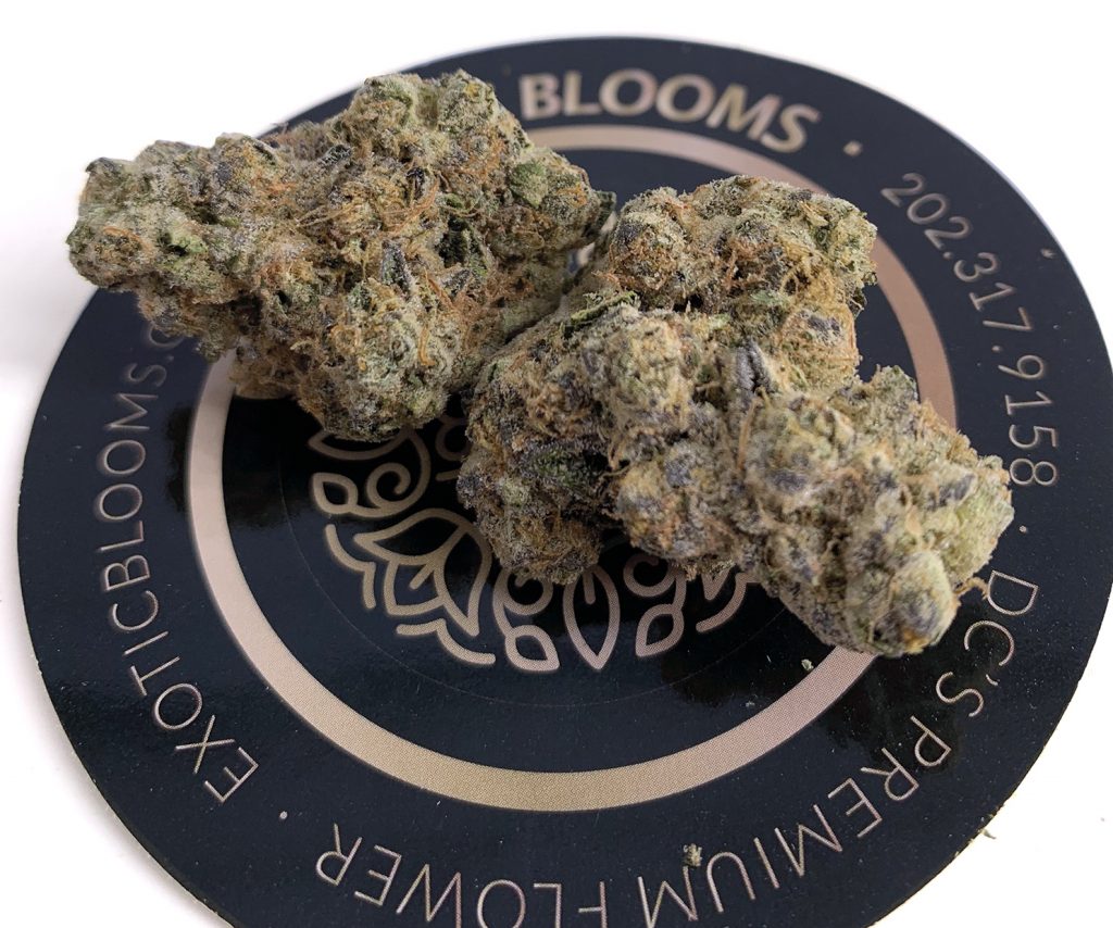 london poundcake marijuana flower on exotic blooms sticker photo