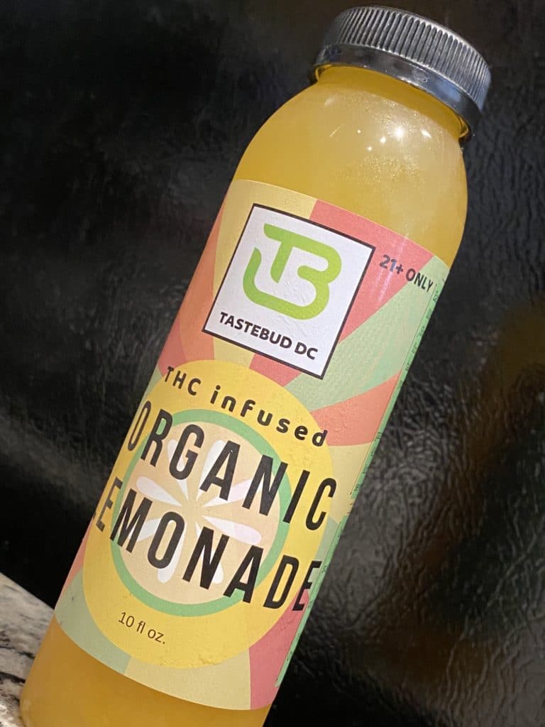 Tastebud DC THC infused organic lemonade