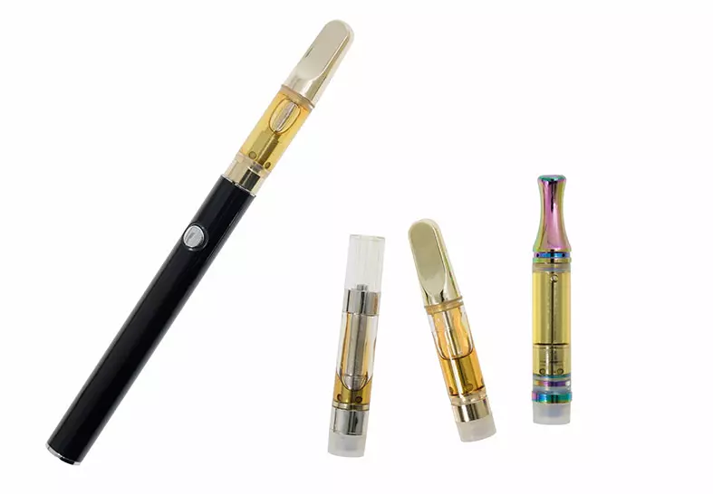 thc vape cartridge display photo
